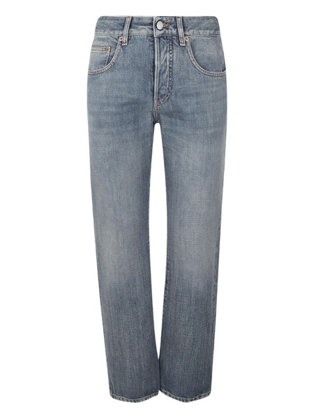  Mm6 Maison Margiela Five Pocket Split Hem Trousers - Blue 