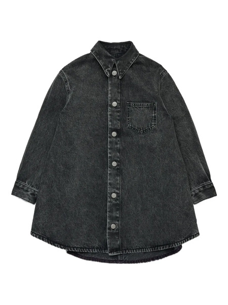  Mm6 Maison Margiela Kids Denim Dress - Black 