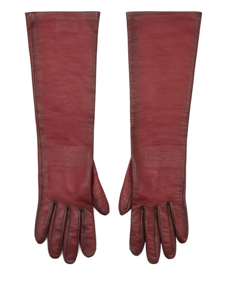  Mm6 Maison Margiela Lambskin Gloves - Red 
