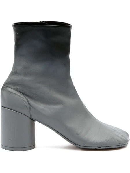  Mm6 Maison Margiela Leather Ankle Boots - Grey 