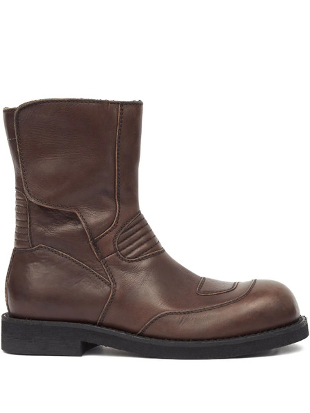  Mm6 Maison Margiela Leather Boots - Brown 