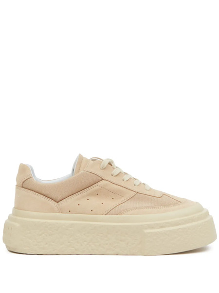  Mm6 Maison Margiela Leather Sneakers - Neutrals 