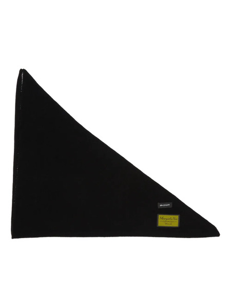  Mm6 Maison Margiela Logo-patch Scarf - Black 