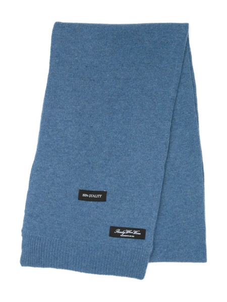  Mm6 Maison Margiela Logo-patch Scarf - Blue 