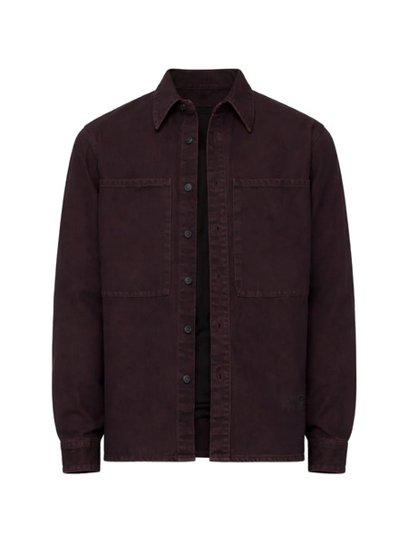  Mm6 Maison Margiela Long-sleeved Overshirt - Red 
