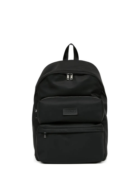  Mm6 Maison Margiela Numbers-patch Backpack - Black 