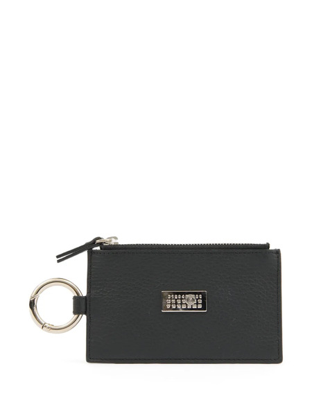  Mm6 Maison Margiela Numeric Zip-up Wallet - Black 