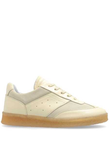  Mm6 Maison Margiela Panelled Low-top Trainers - Neutrals 