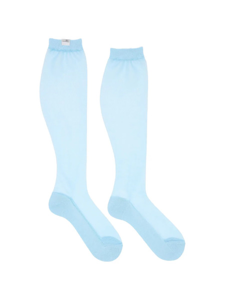  Mm6 Maison Margiela Ribbed-cuffs Socks - Blue 