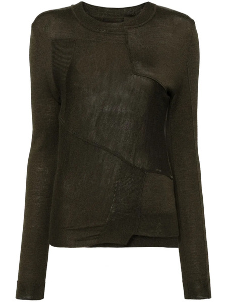  Mm6 Maison Margiela Single-stitch Jumper - Neutrals 