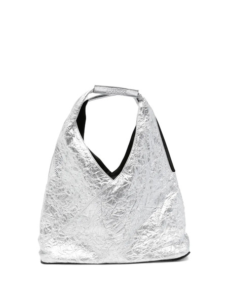  Mm6 Maison Margiela Textured Shoulder Bag - Silver 