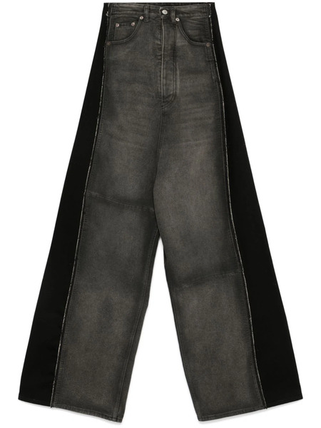  Mm6 Maison Margiela Wide-leg Denim - Black 