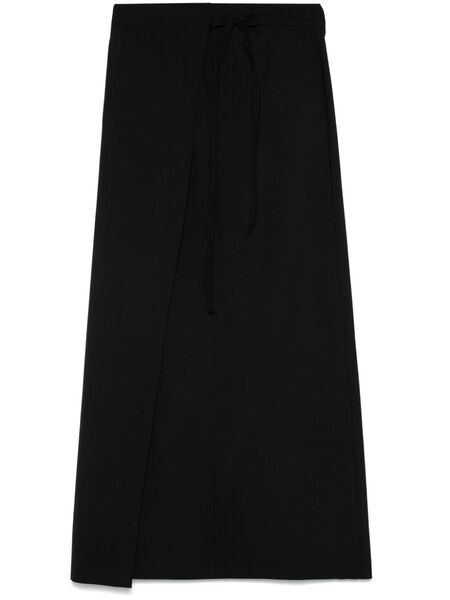  Mm6 Maison Margiela Wool Wrap Skirt - Black 