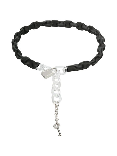  Mm6 Maison Margiela Wrapped Chain Belt - Black 