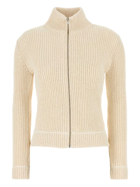  Mm6 Maison Margiela Zip-up Cardigan - Neutrals 