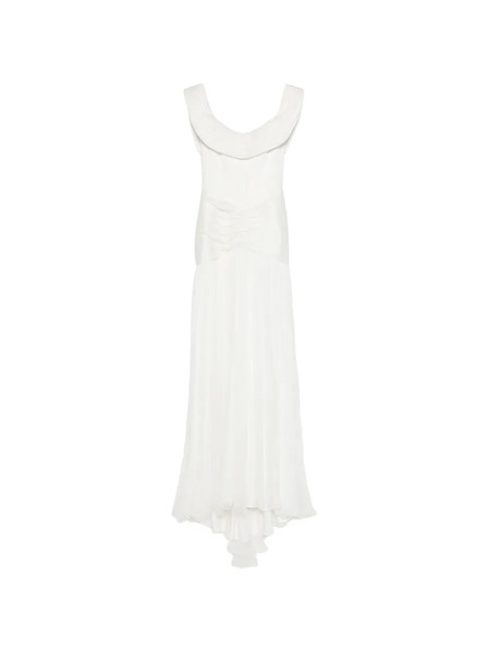  M.marquise Elva Draped Maxi Dress - Neutrals 