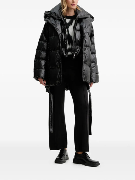  Mmc Studio Hooded Belted Jacket - Black 