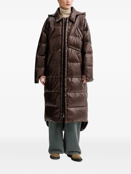  Mmc Studio Hooded Padded Parka Coat - Brown 
