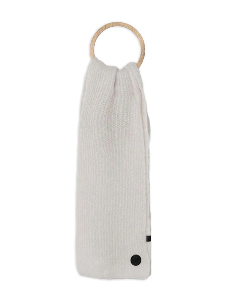  Mmc Studio Textured Logo-patch Scarf - Grey 
