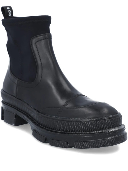  Moa Concept Elastic-panelled Lug Sole Boots - Black 