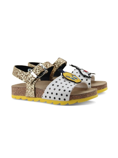  Moa Kids Looney Tunes Panelled Sandals - White 
