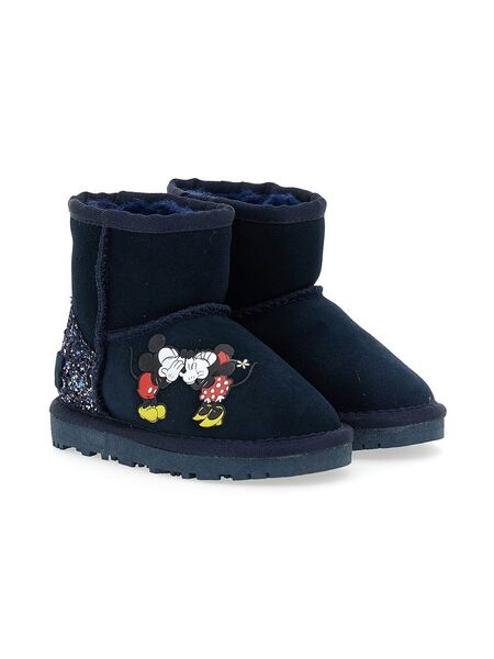  Moa Kids X Disney Mickey + Minnie Ankle Boots - Blue 