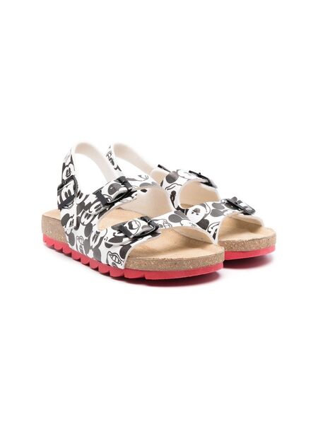  Moa Kids X Disney Mickey Mouse-print Sandals - White 