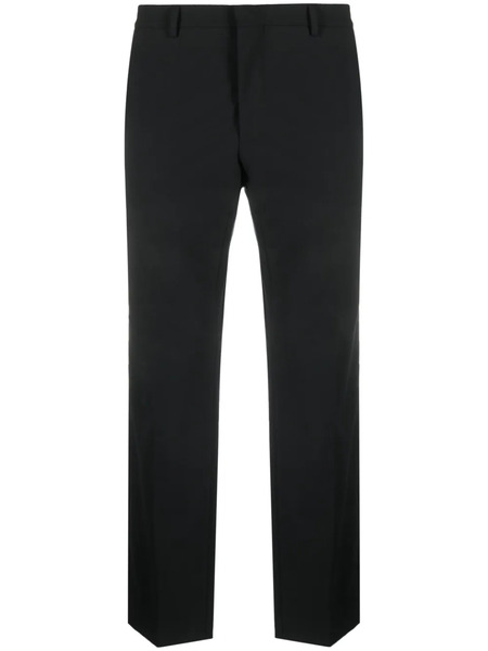  Modes Garments Mid-rise Slim Cut Trousers - Black 