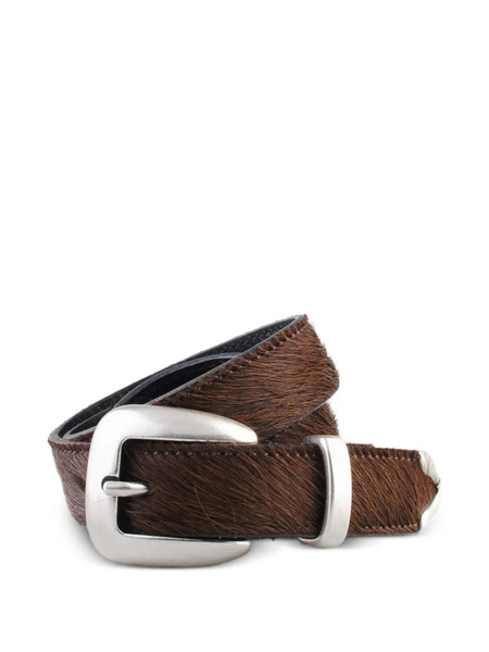  Molebo Fur Buckle Belt - Brown 