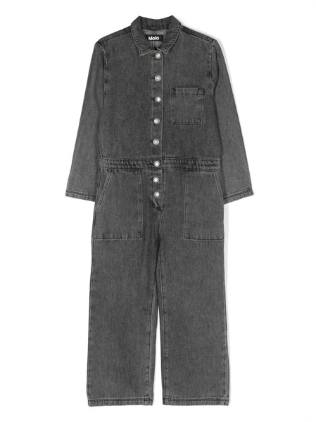  Molo Angie Cotton Jumpsuit - Grey 