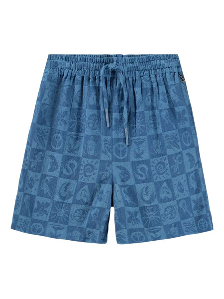  Molo Arto Patterned Shorts - Blue 