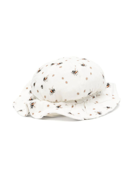  Molo Bee-print Sun Hat - White 