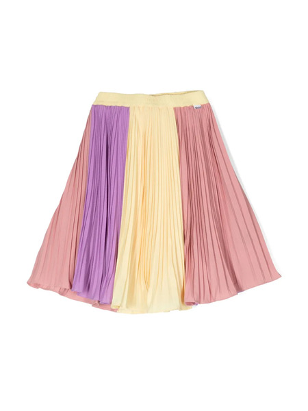  Molo Bess Colour-block Pleated Skirt - Pink 
