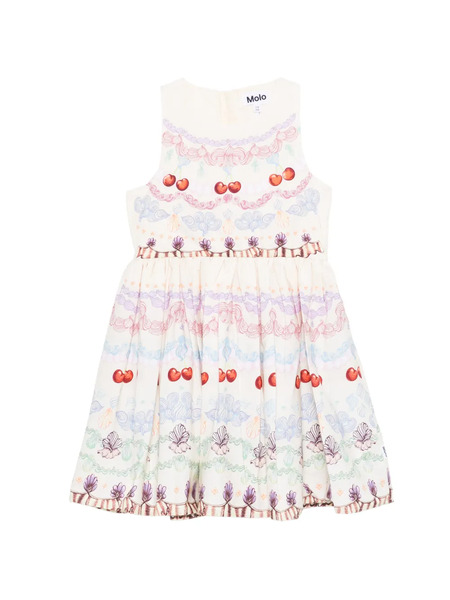  Molo Caisi Cherry-print Dress - Neutrals 