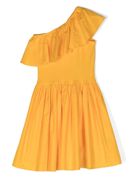  Molo Chloey One-shoulder Ruffle Trim Dress - Yellow 
