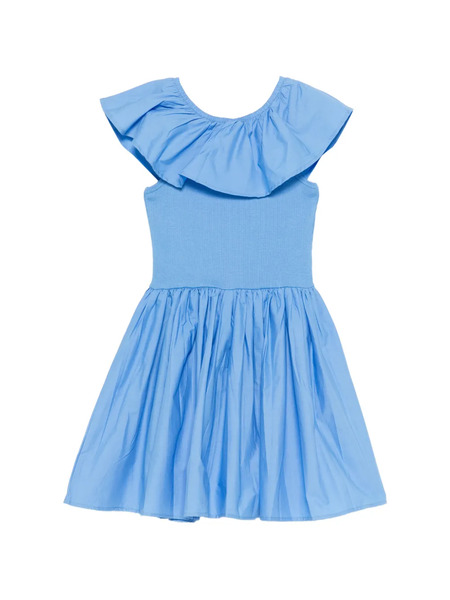  Molo Christal Ruffled Dress - Blue 