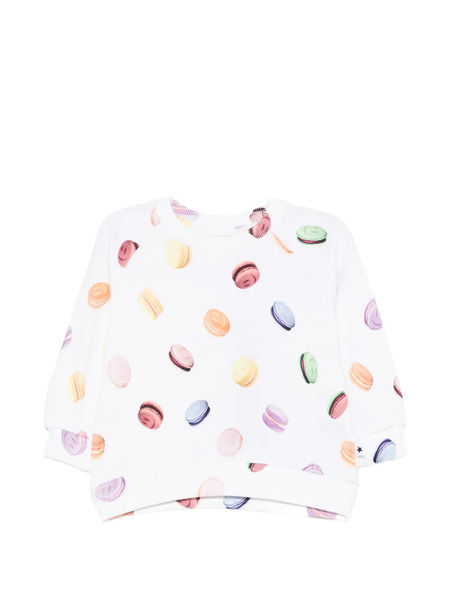  Molo Disc Macaron Print Sweatshirt - White 