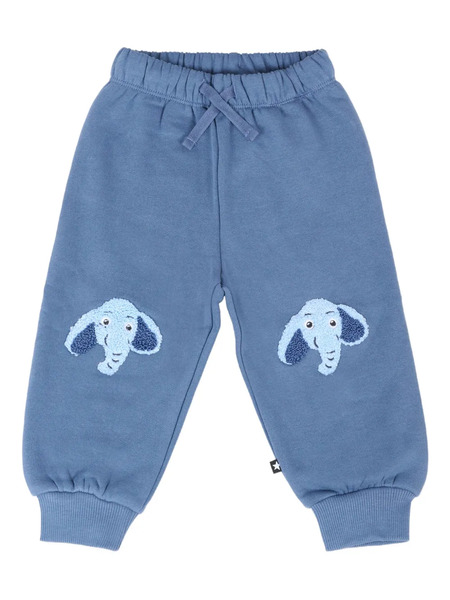  Molo Elephant-embellished Joggers - Blue 