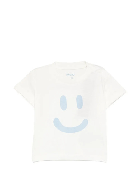  Molo Enzo Smiley-print T-shirt - Neutrals 
