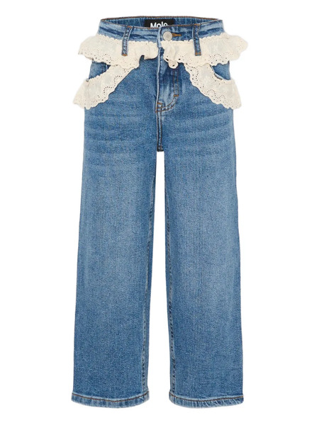  Molo Eyelet-details Jeans - Blue 