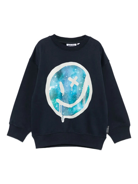  Molo Face-print Sweatshirt - Blue 