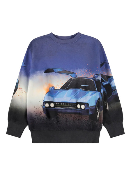  Molo Graphic-print Sweatshirt - Blue 