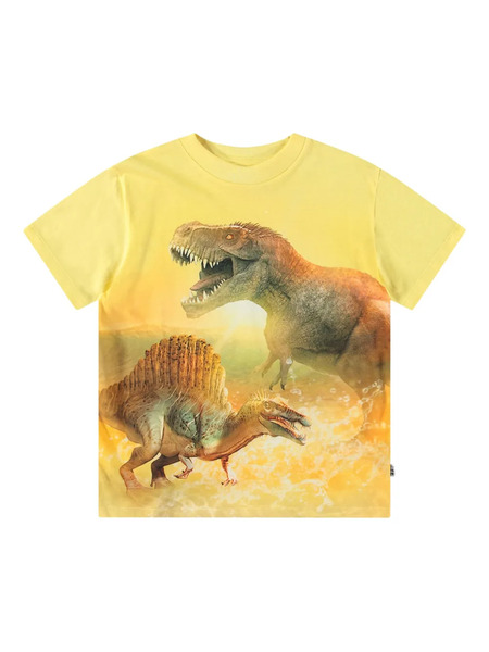  Molo Graphic-print T-shirt - Yellow 