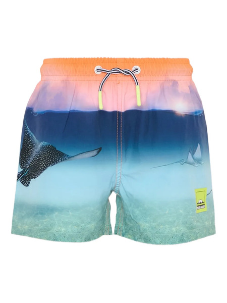  Molo Graphic Swim Shorts - Blue 