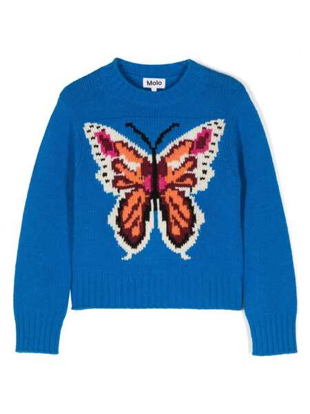  Molo Gulda Butterfly Knit Jumper - Blue 