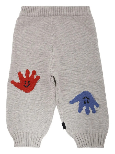  Molo Hand-intarsia Trousers - Neutrals 