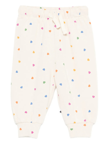 Molo Heart-print Trousers - Neutrals 