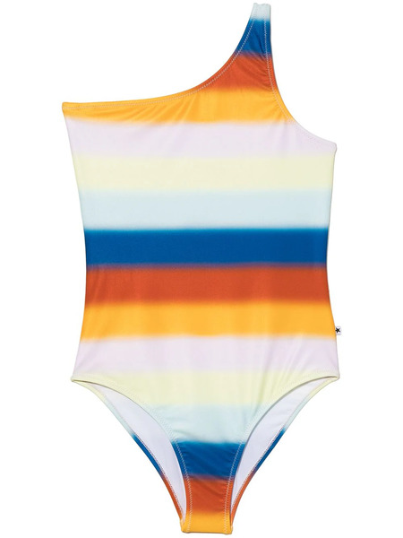  Molo Horizontal-stripe One-piece - Orange 