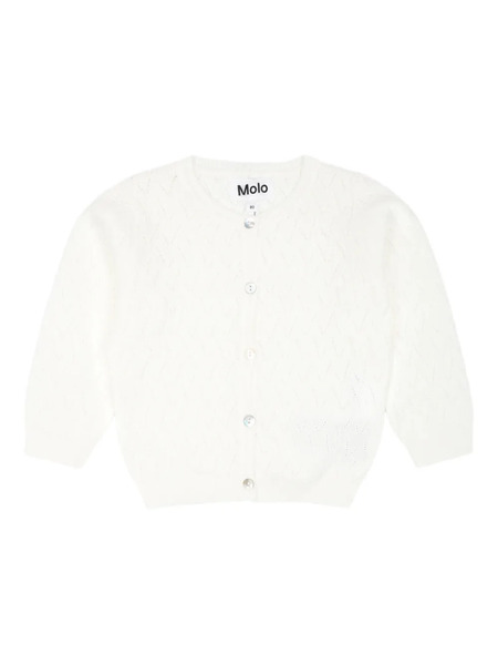  Molo Knitted Cardigan - White 