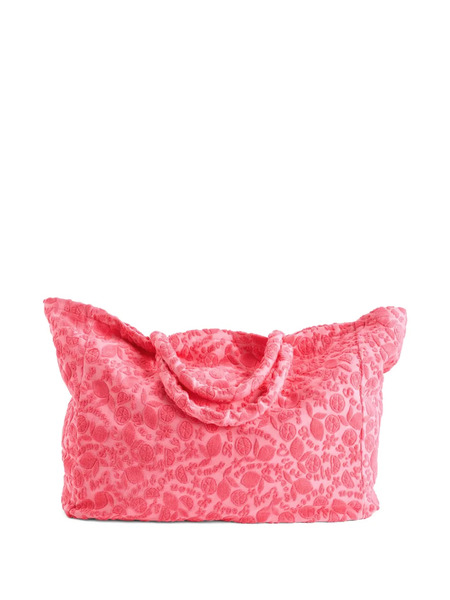  Molo Lemon-motif Toweling Bag - Pink 